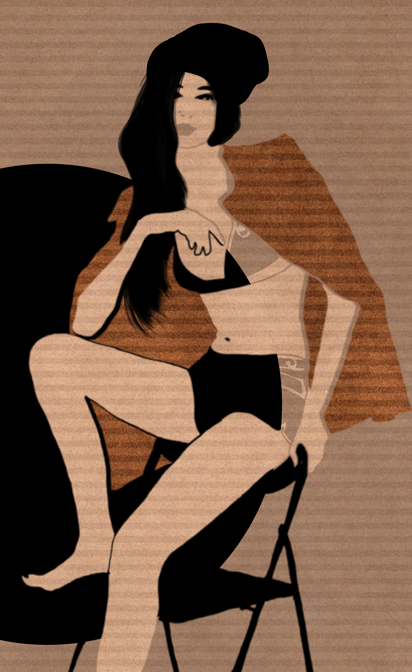 illustration fashion model